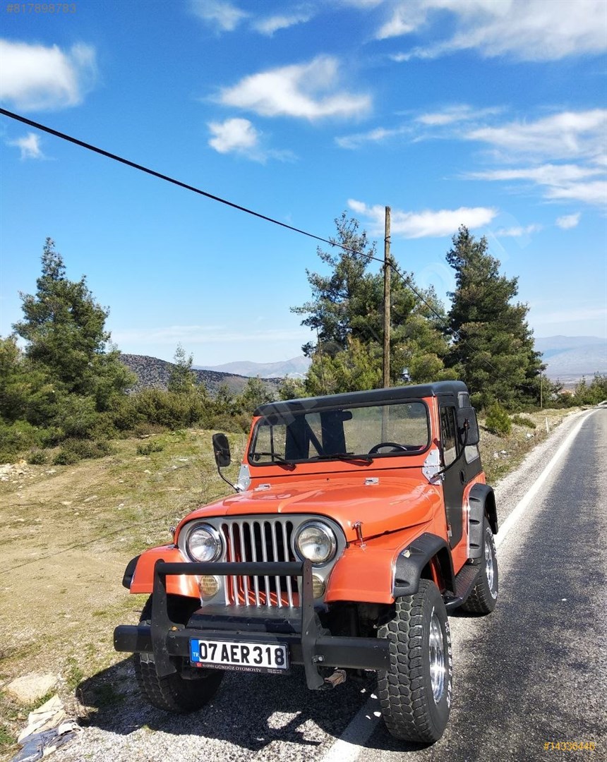 Sahibinden Jeep CJ 5 1970 Model Manisa 100.000 km Turuncu ...