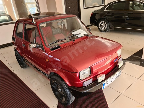 1990 Fiat Sulu Bis 126 Sunroof Yeni Boya Kırmızı Çelik Jant