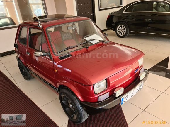 1990 Fiat Sulu Bis 126 Sunroof Yeni Boya Kırmızı Çelik Jant