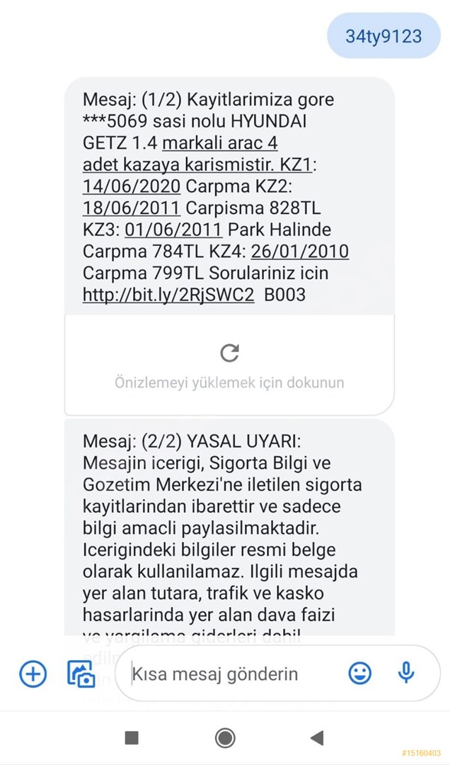 sahibinden hyundai getz 1 4 dohc start 2008 model istanbul 206 000 km 15160403 arabam com