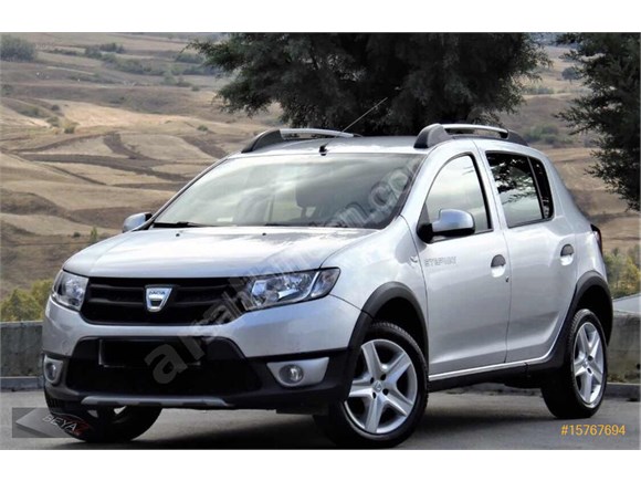 2015 DACİA SANDERO STEPWAY 1.5 DİZEL 90 BG HATASIZ BOYASIZ