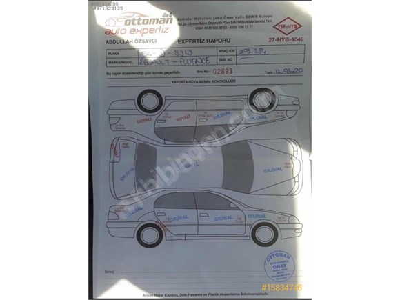 BULUT AUTODAN 2013 EMSALSİZ İCON FLUENCE OTOMATIK FULL