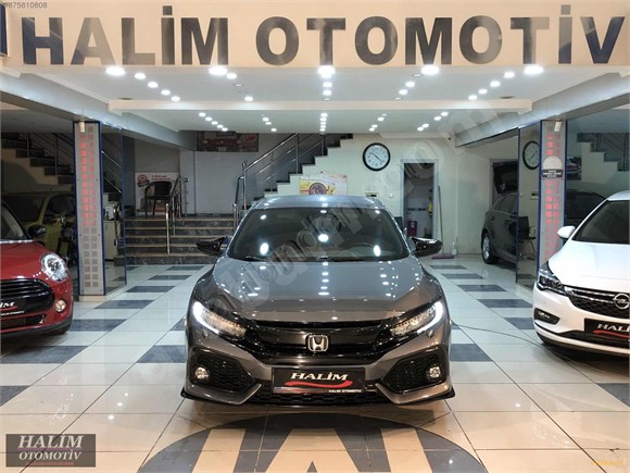 HALİM OTOMOTİV.2017 HONDA CİVİC 1.5İ VTEC SPORT BOYASIZ 38.000KM