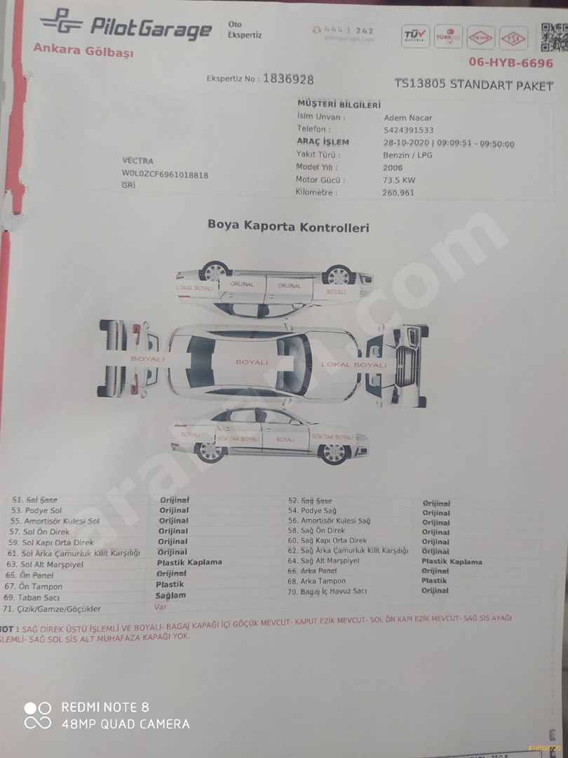 sahibinden opel vectra 1 6 comfort 2006 model malatya 263 000 km gri 16558720 arabam com