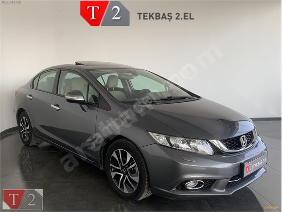 TEKBAS 2.EL DEN 2015 CİVİC 1.6 ECO ELEGANCE-BOYASIZ-21.000KMDE