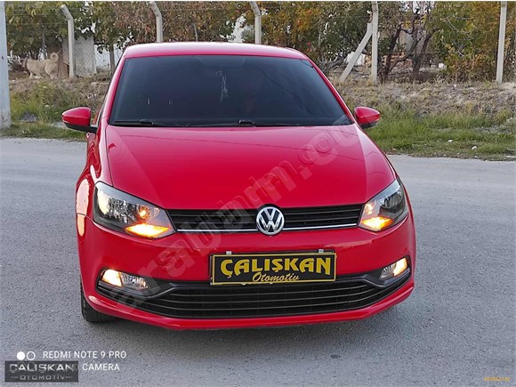 2015 SIFIR TADINDA VOLKSWAGEN POLO KIRMIZI HATASIZ BOYASIZ