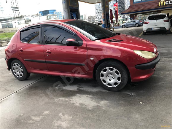 sahibinden peugeot 206 1 4 x line 2004 model istanbul 157 000 km kirmizi 17085138 arabam com