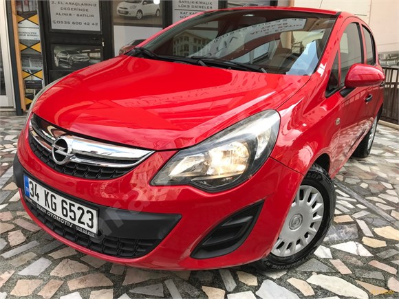 2014 CORSA OTOMATİK KIRMIZI DEĞİŞENSİZ KAZASIZ 62.000KM DE ORJ