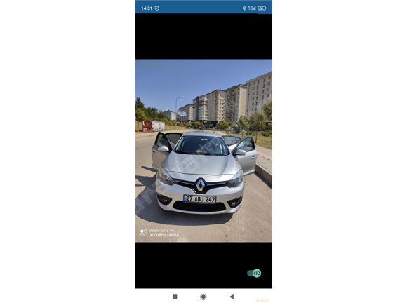 Sahibinden Renault Fluence 1.5 dCi Touch Plus 2014 Model