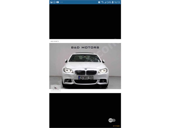 Galeriden BMW 5 Serisi 525d xDrive Executive Plus 2016 Model İzmir