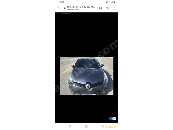 Sahibinden Renault Clio 1.2 Joy 2018 Model İstanbul