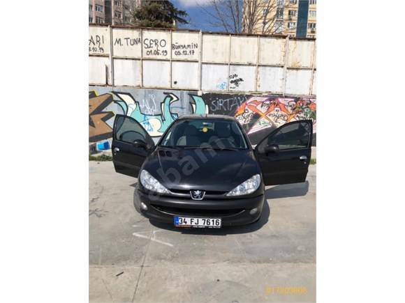 sahibinden peugeot 206 1 4 hdi fever 2008 model istanbul 266 000 km siyah 17303908 arabam com