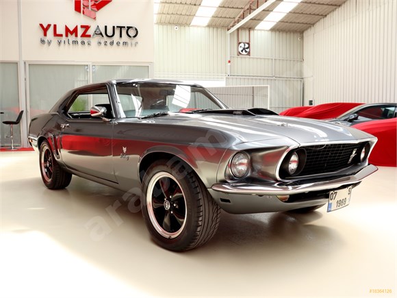 galeriden ford mustang 1969 model antalya 40 000 km gri 18364126 arabam com