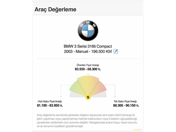 sahibinden bmw 3 serisi 316ti compact 2003 model istanbul 198 150 km gri gumus 18591010 arabam com