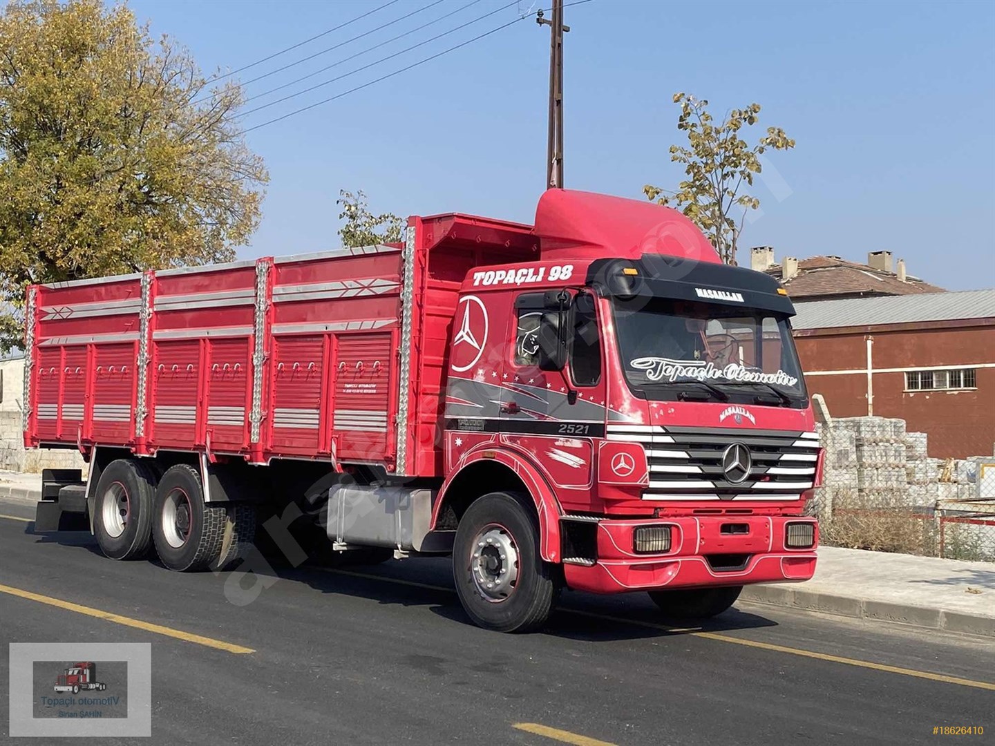 galeriden mercedes benz axor 2521 1998 model nevsehir 1 km kirmizi 18626410 arabam com