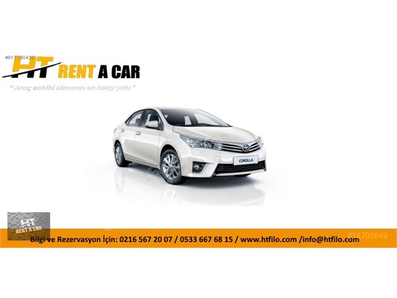 HT RENT A CAR'DAN GÜNLÜK, HAFTALIK, AYLIK ARAÇLAR