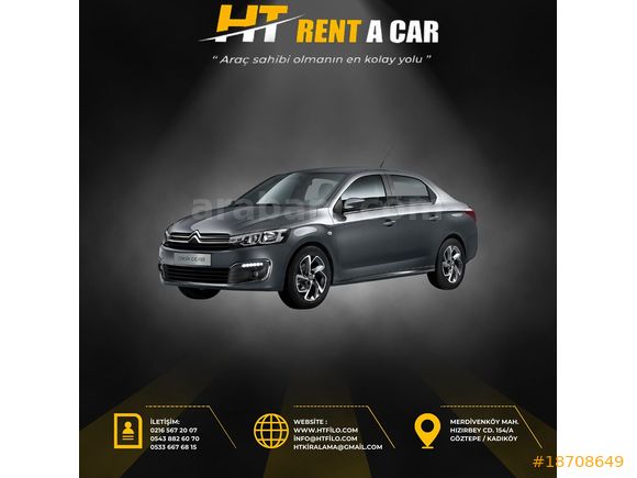HT RENT A CAR'DAN GÜNLÜK, HAFTALIK, AYLIK ARAÇLAR