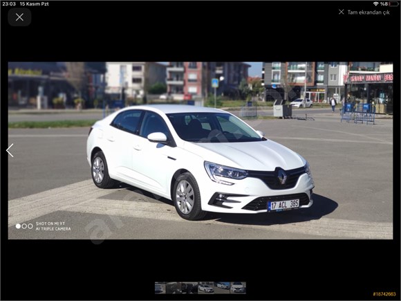 sahibinden renault megane 1 3 tce joy 2021 model sakarya 11 000 km 18742663 arabam com