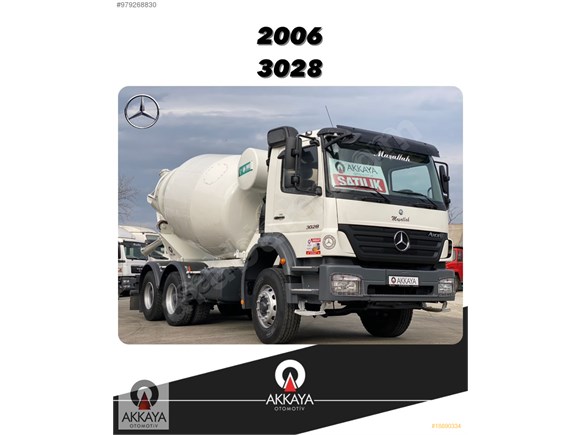 galeriden mercedes benz axor 3028 2006 model samsun 336 000 km beyaz 18890334 arabam com