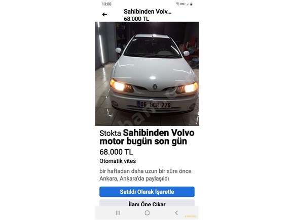 sahibinden renault laguna 2 0 rxt 1998 model ankara 405 000 km 18903687 arabam com
