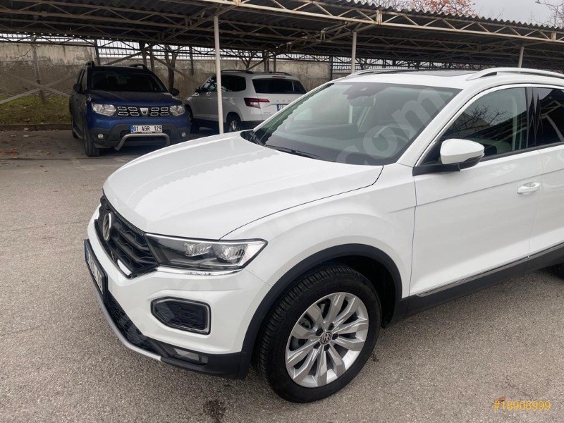 sahibinden volkswagen t roc 1 5 tsi highline 2019 model ankara 24 000 km beyaz 18908999 arabam com