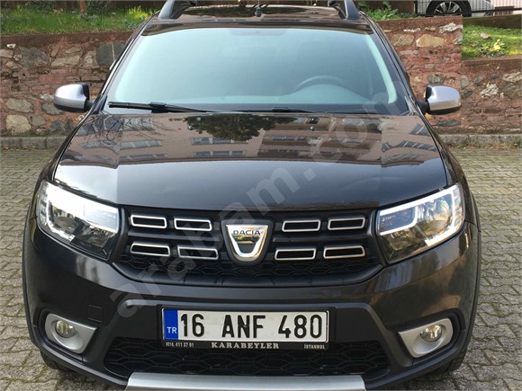 sahibinden dacia sandero 1 5 dci stepway 2017 model bursa 88 000 km siyah 18947189 arabam com