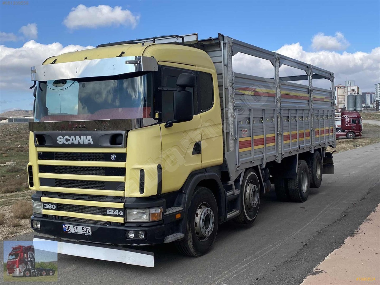 galeriden scania g 360 2004 model ankara 1 250 000 km sari 18953534 arabam com