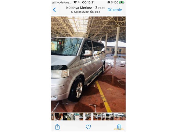 sahibinden volkswagen transporter 2 5 tdi camli van 2006 model kutahya 142 000 km 18967599 arabam com