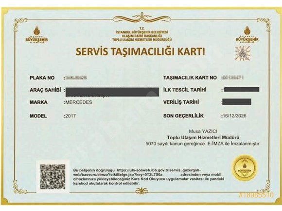 sahibinden ticari arac hat plaka servis plakasi 2015 model istanbul 18985510 arabam com