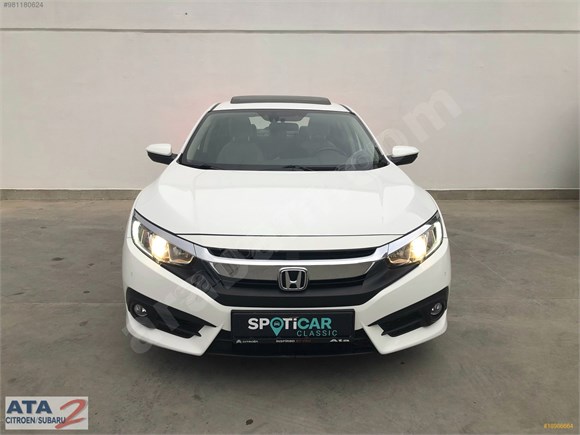 galeriden honda civic 1 6 i vtec elegance 2017 model ankara 74 678 km beyaz 18986664 arabam com