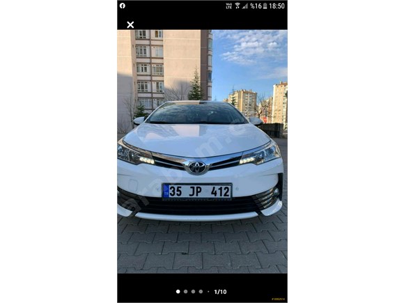 sahibinden toyota corolla 1 6 touch 2016 model kayseri 44 000 km 18992914 arabam com