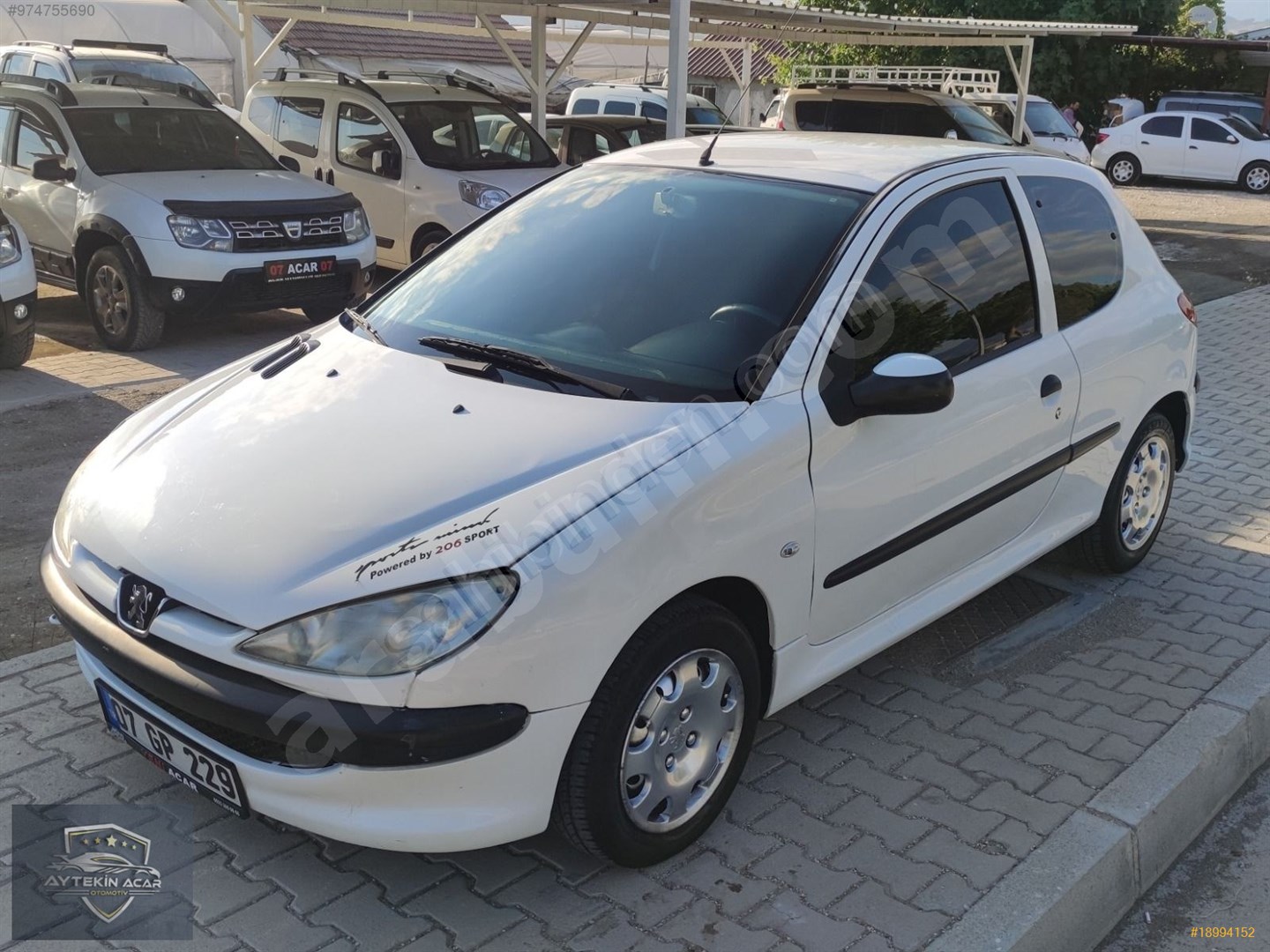 galeriden peugeot 206 van 1 4 hdi 2006 model antalya 225 000 km beyaz 18994152 arabam com