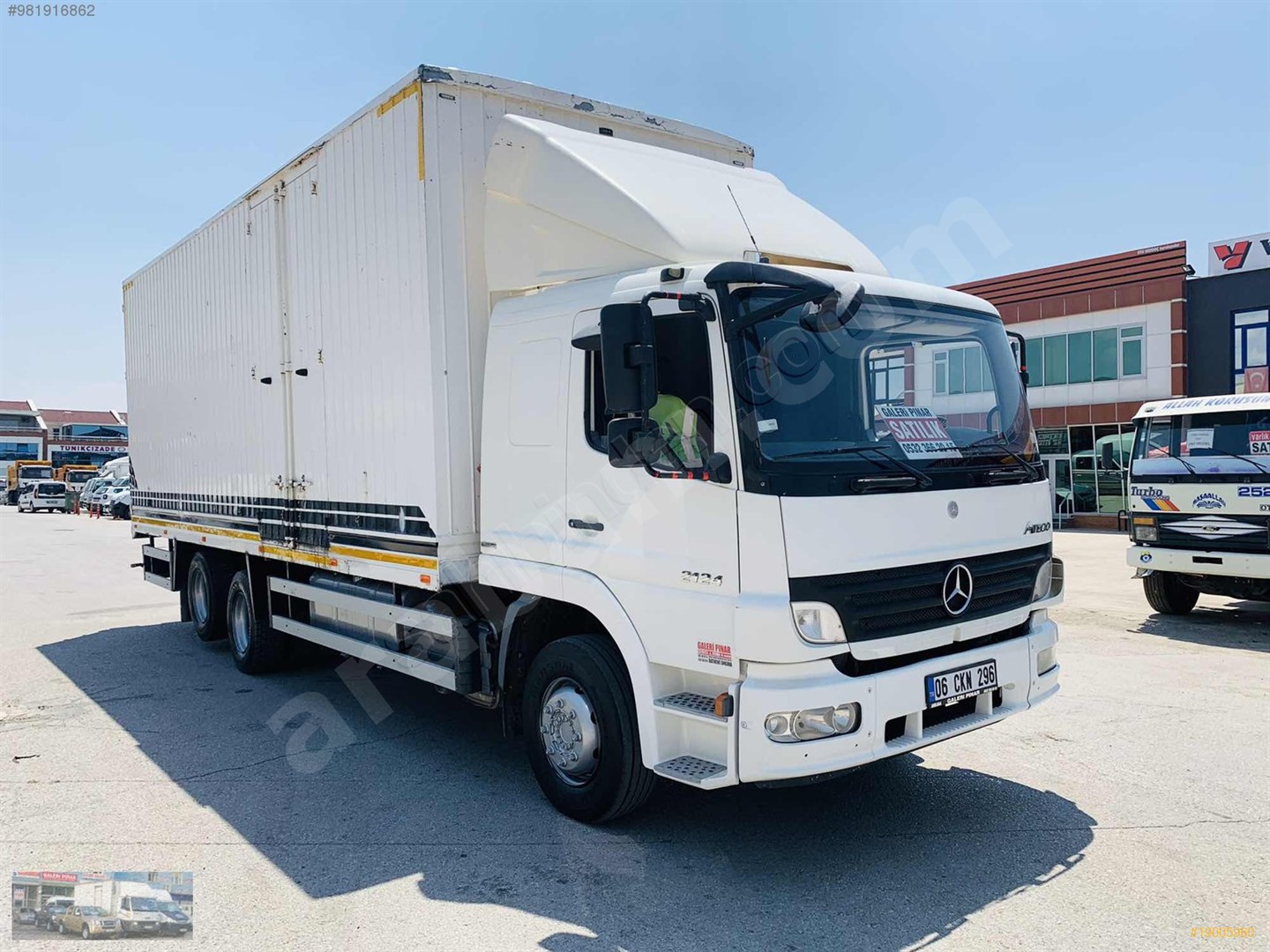 galeriden mercedes benz atego 2124 2010 model ankara 616 000 km beyaz 19005960 arabam com