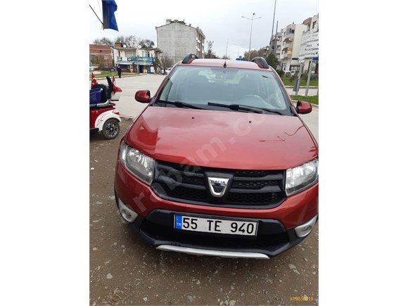 sahibinden dacia sandero 1 5 dci stepway 2013 model samsun 223 000 km kirmizi 19036919 arabam com