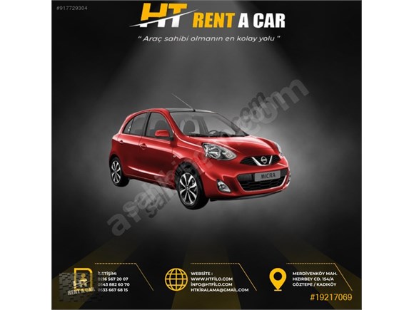 HT RENT A CAR'DAN DİZEL FİAT EGEA GÜNLÜK, HAFTALIK, AYLIK