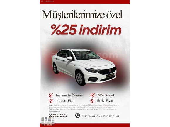 MKZ CAR RENTAL'DAN KİRALIK EGEA