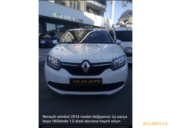 Galeriden Renault Symbol 1.5 dCi Joy 2014 Model Bursa