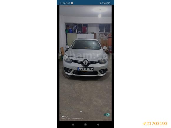 Sahibinden temiz garaj arabası Renault Fluence 1.5 dCi Touch 2016 Model