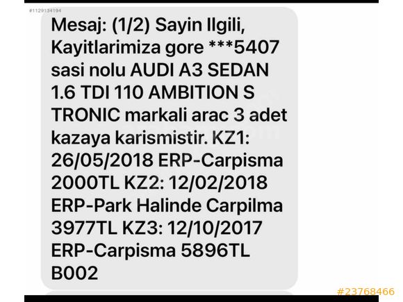 Sahibinden Audi A3 Sedan 1.6 TDI Ambition 2015 Model İstanbul