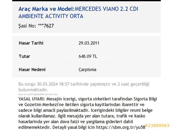 OTOMATİK 2008 Mercedes Viano 2.2CDI Çift Sürgü SAHİBİNDEN ACİL SATILIK TR'nin en ucuzu