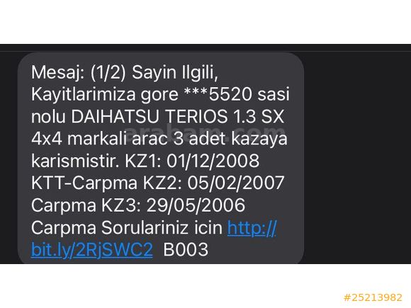 2006 Daihatsu Terios 4x4 | Motor Sıfır | Masrafsız