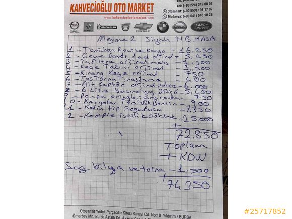  Megane 1.6 Benzin-Lpg  
 Expression PLUS 
OTOMATİK VİTES 
