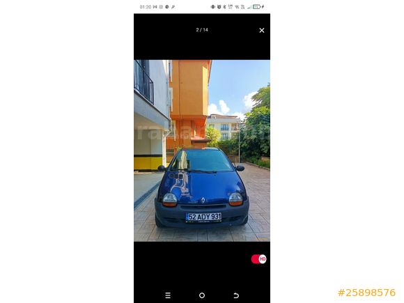 Sahibinden Renault Twingo 1.2 Base 1998 Model