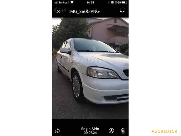 Sahibinden Opel Astra 1.6 Comfort 2001 Model 