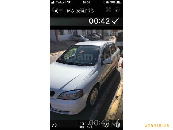 Sahibinden Opel Astra 1.6 Comfort 2001 Model 