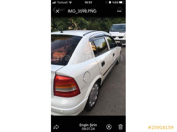 Sahibinden Opel Astra 1.6 Comfort 2001 Model 