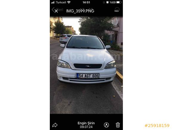 Sahibinden Opel Astra 1.6 Comfort 2001 Model 