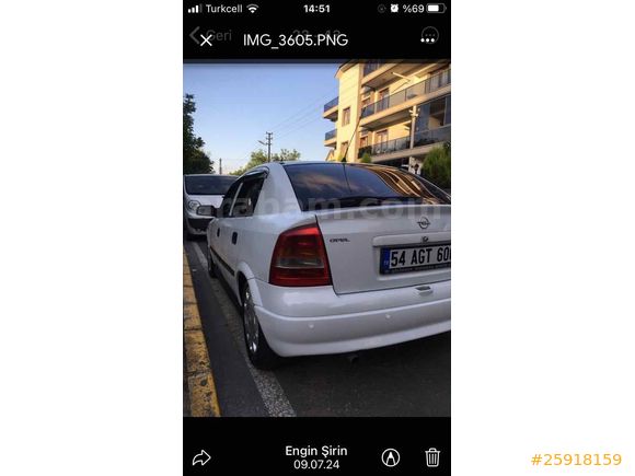 Sahibinden Opel Astra 1.6 Comfort 2001 Model 