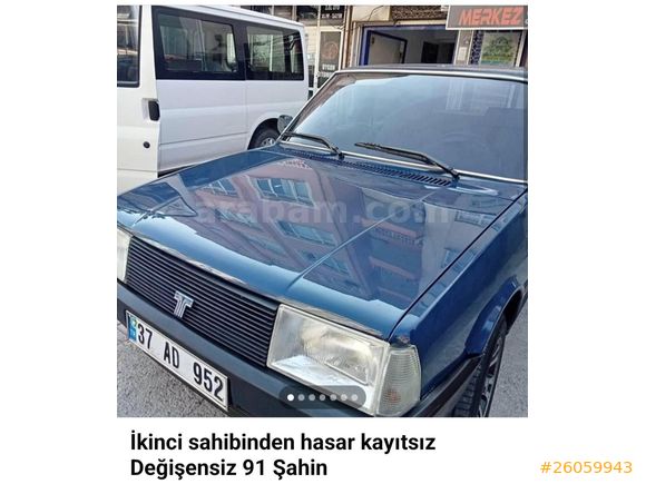 İkinci Sahibinden Garaj Arabası Hasar Kayıtsız Tramersiz Değişensiz Orjinal 1991 Model Tofaş 1.6 Şahin 5 Vites