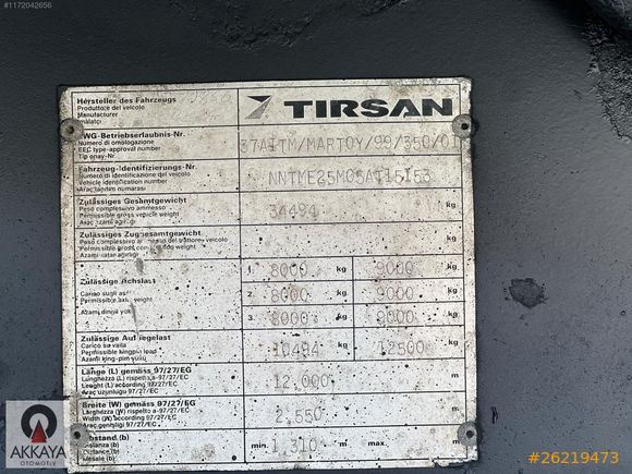 AKKAYA'DAN 2006 TIRSAN KAYAR ÇATI KAYAR PERDE